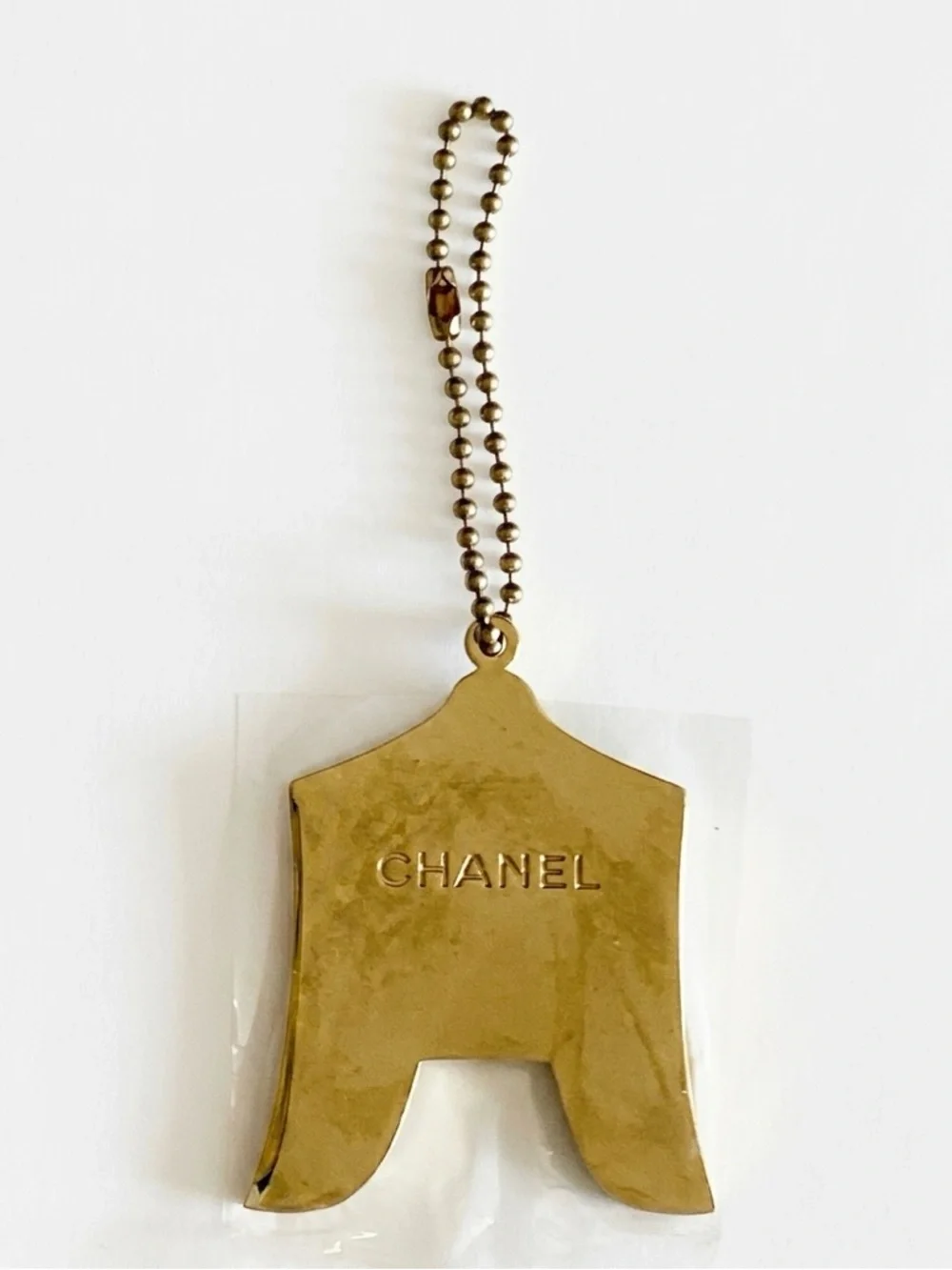 CHANEL Vintage Aqua Enamel Circus Bag Charm